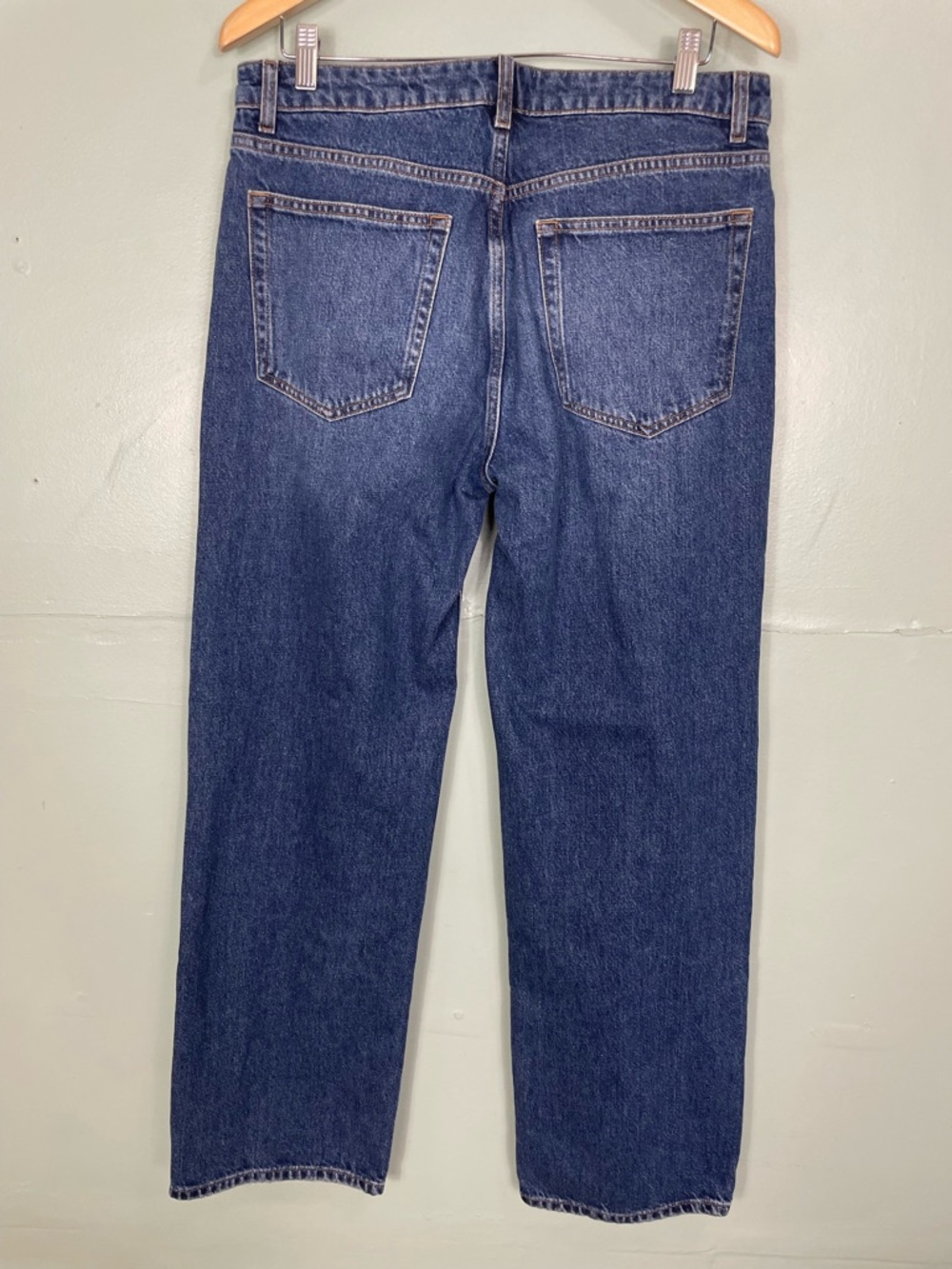 Reformation Charlee Low Rise Straight Leg Jeans Maggiore Blue Women Size 29 - Picture 6 of 12